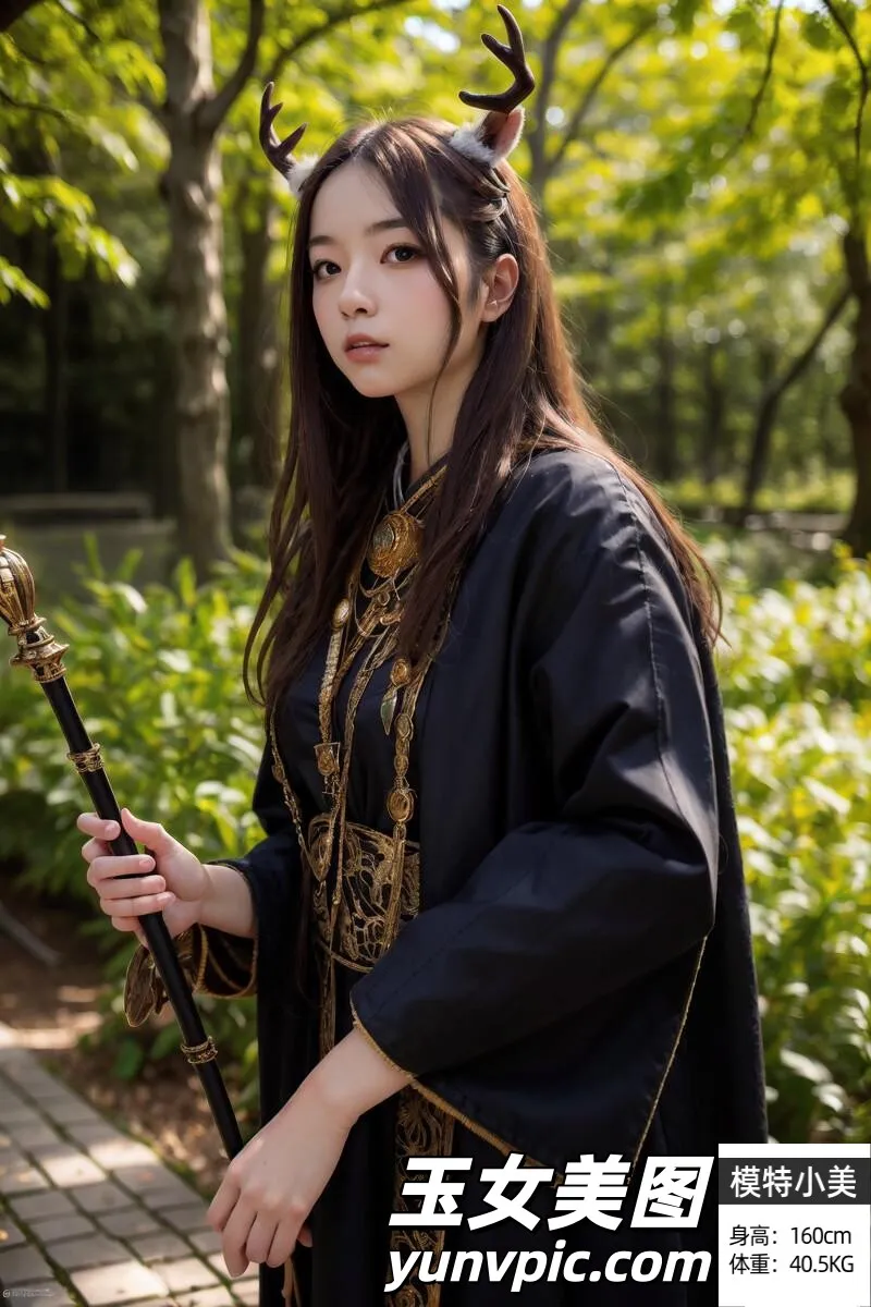 AI生成~NATSUNE_AI-ドルイド（德魯伊，凱爾特社會的牧師）